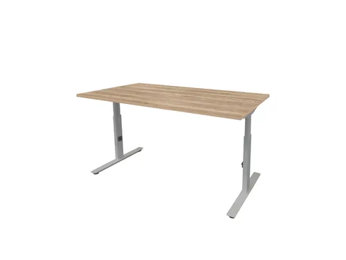 Bureau Linesto Plus Hoogte instelbaar 180x90 honey castello 25mm alu