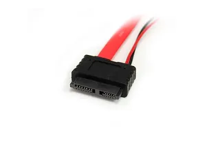 90cm Slimline SATA naar SATA Adapter met LP4 Voeding - 2