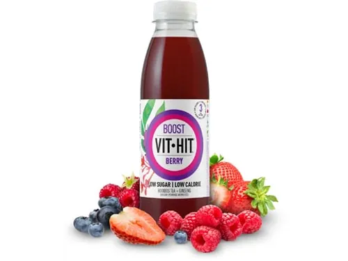 Vitaminedrank Boost Rooibos Ginseng Flesje 50 cl Pak 12 stuks