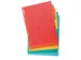 Tabbladen glanskarton 225g 5-delig A4 maxi Assorti