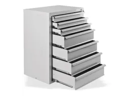 ladekast,HxBxD 900x700x435mm,7lade(n),volledig uittrekbaar