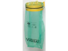 Afvalverzamelaar Voor 120 liter-Zakken Wand Plaatstaal Geel