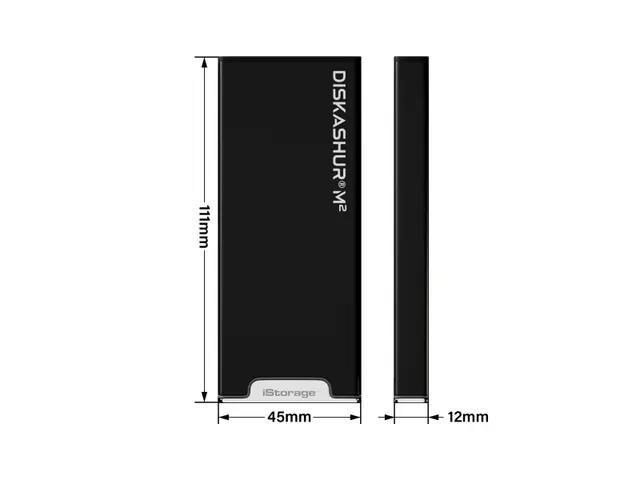 iStorage diskAshur M2 PIN, 1 TB, M.2, USB Type-A / USB Type-C, 3.2 Gen