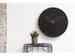Wandklok NeXtime dia. 35 cm, polyresin, zwart