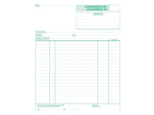 Exacompta Leveringen 21x18 Cm Tweetalig Tripli (3 X 50 Vel)