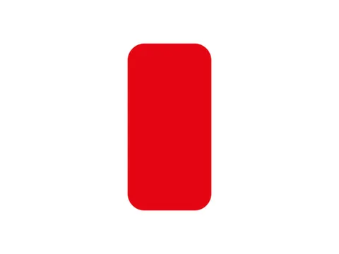 plaksymbool,rechthoek,markering HxB 150x50mm,PVC,rood