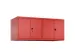 opzetkast,v. locker voor scheiding van kleding,4vak.,vak B 300mm