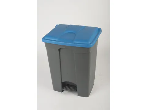 pedaalemmer,1x70l,HxBxD 673x495x412mm,romp PP grijs,deksel PP blauw