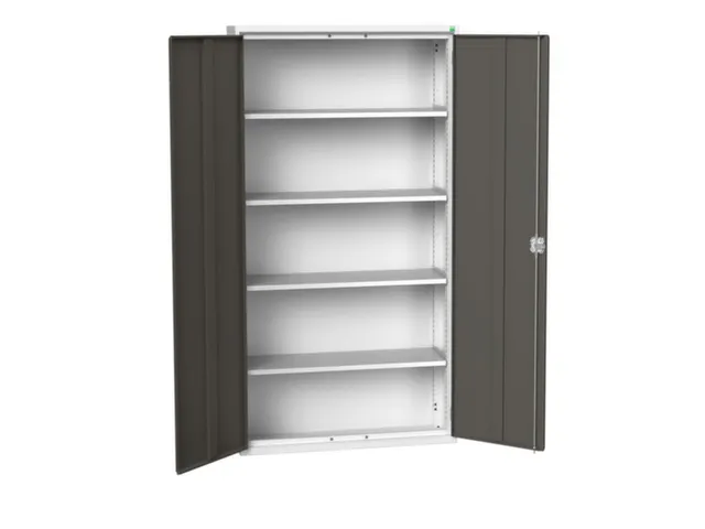 universele kast,HxBxD 2000x1050x350mm,4xStalen bodem,draaigrendelslot