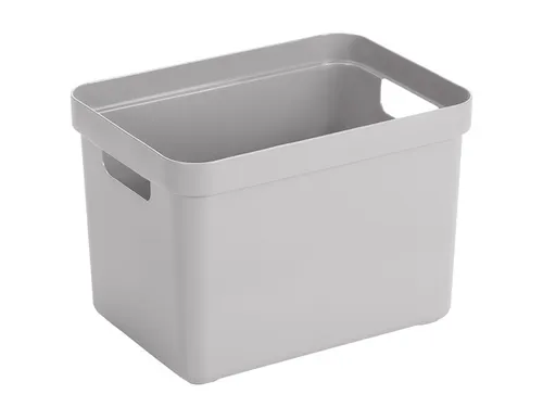 Sigma Home opbergbox 18L grijs - 35x24,6x24,3cm