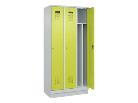 locker voor scheiding van kleding,HxBxD 1950x900x500mm,3vak