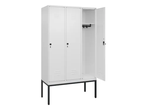 locker,HxBxD 2120x1200x500mm,3vak,vak B 400mm,draaigrendel