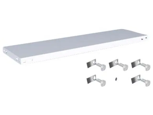 legbord,v. magazijnstelling,BxD 1000x300mm,vakl. 125kg,staal,RAL7035