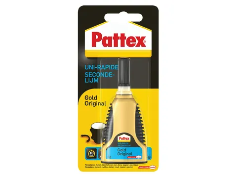 Secondelijm Pattex Gold original tube 3gram op blister
