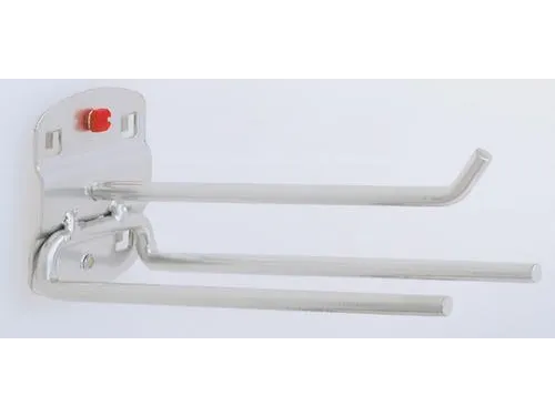 gereedschapshouder,v. perfoplaat,drievoudig,LxB 150x45mm,RAL7016