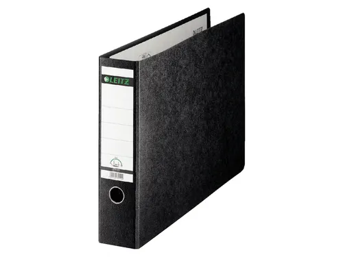 Ordner Leitz 1073 A3 77mm dwars karton gewolkt zwart