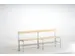 banc-patère,HxLxP 770x1500x375mm,barrettes en bois