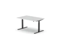 Elektrisch ihv bureau,HxBxD 650-1310x1400x1000mm,blad wit