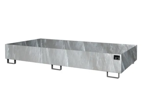 stellingopvangbak,opvangvol. 540l,HxBxD 300x2650x1300mm,staal verzinkt