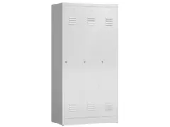 garderobekast,HxBxD 1800x870x500mm,3vak,vak B 295mm,klink,sokkel
