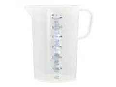 Emga Maatbeker kunststof 5 liter Transparant PP