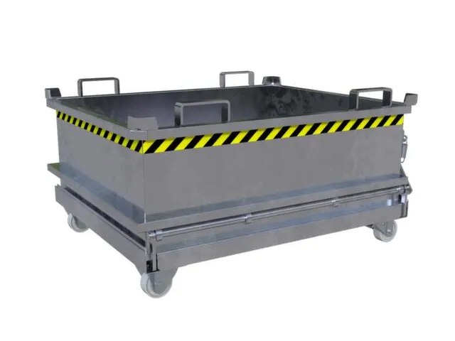 mini-bodemklepcontainer,HxLxB 625x1000x1200mm,0,37m³,inrijbeugel,staa