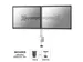 Monitorarm 2 Schermen 27inch Zilver Nm-d135dsilver