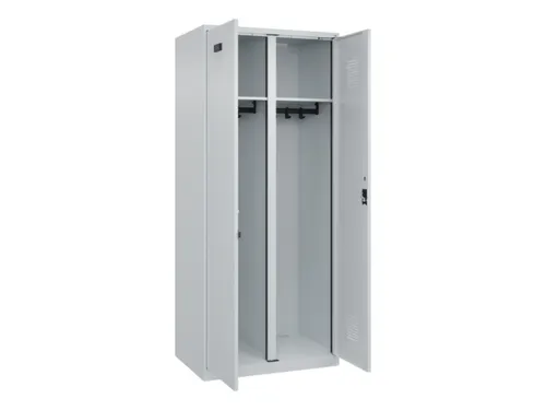 locker voor scheiding van kleding,HxBxD 1850x800x500mm,2vak