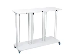 Afvalbak Combo met deksel 3x60 liter wit Saekko Boy