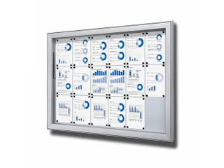 Vergrendelbaar Notitiebord Outdoor Extra Diep 18xA4 - 1