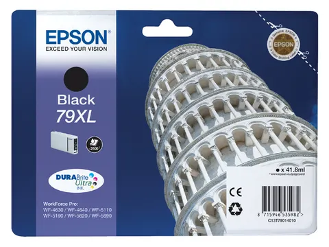 Inktcartridge Epson 79XL T7901 zwart HC C13T79014010