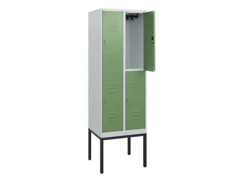 dubbeldekse locker,HxBxD 1950x600x500mm,2x2vak.,vak B 300mm