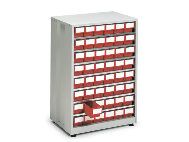 Stellingkast Hxbxd 410X605X870Mm 48Bakken Rood Frame Ral7035