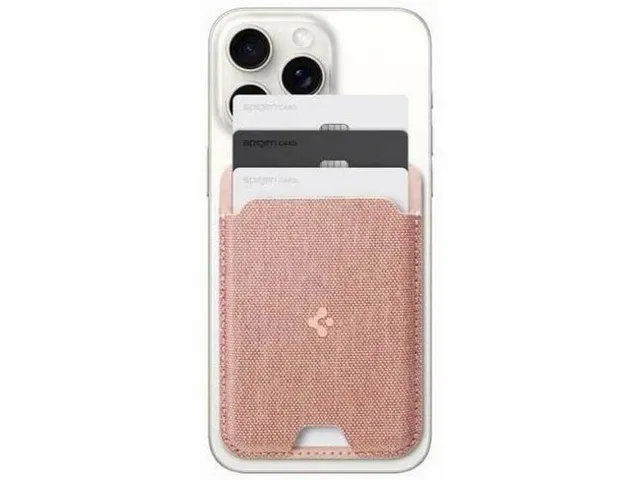 Spigen AFA07424 iPhone Urban FIT Magfit Kaarthouder Magsafe Rose Gold