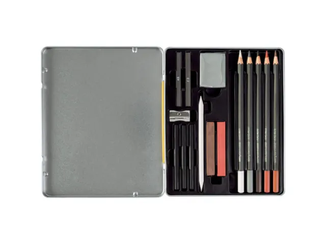 Tekenset Eberhard Faber Artist Color bliketui 16 stuks