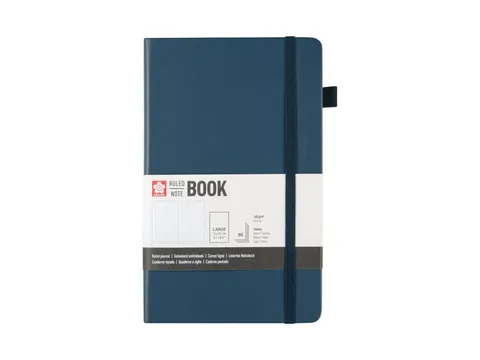 Notitieboek Sakura hard cover large lijn deep indigo 130x210mm