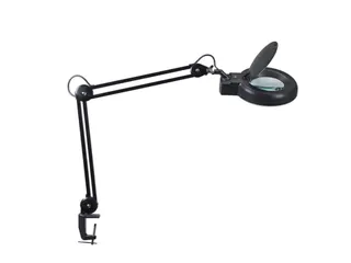 Led-Loeplamp Arm L 2x 400mm 6500 Kelvin D 225mm Tafelklem Zwart - 1