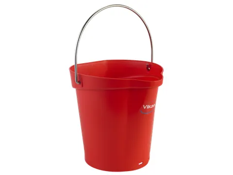 Hygiene 5688-4 emmer 6 liter rood maatverdeling en schenktuit