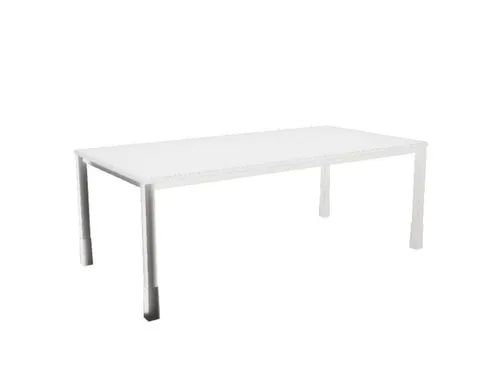 In hoogte verstelbaar bureau,HxBxD 720-840x2000x1000mm,Bl-wit
