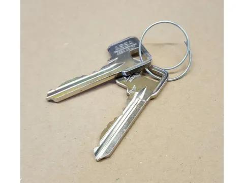 kassasleutel,v. muntslot,v. Kunststof locker,voor het legen