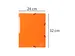 Chemise à élastique sans rabat carte lustrée 400gm2 - A4 - Orange