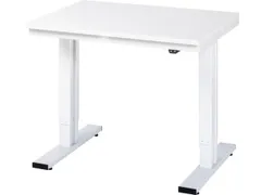 Werkbank elektrisch hoogte verstelbaar 720-1120x1000x800mm wit RAL7035