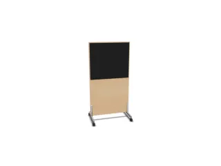 scheidingswand,HxB 1545x800mm,NE-esdoorn,BN8033-zwart - 2