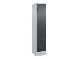 Z-garderobekast,HxBxD 1950x400x500mm,vak B 200/400mm,draaigrendel - 1