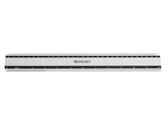 Liniaal Westcott aluminium 30cm met anti slip