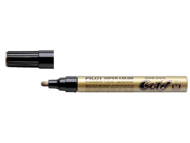 Viltstift Pilot Super Color Lakmarker Ronde Medium punt Goud