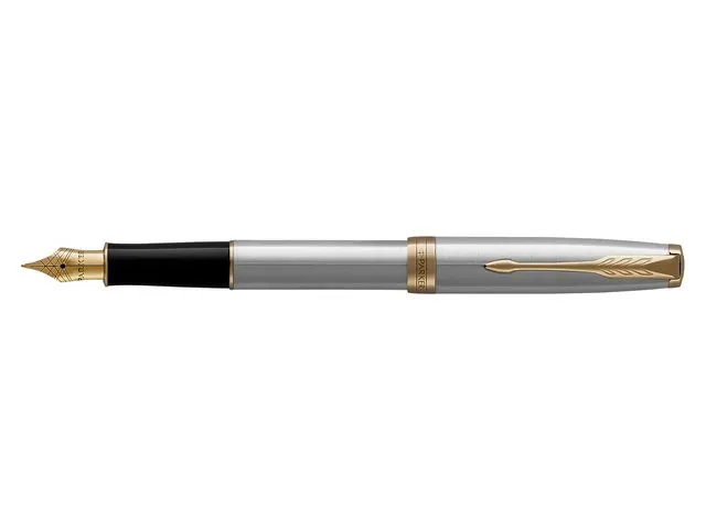 Vulpen Parker Sonnet Stainless steel GT Fijn