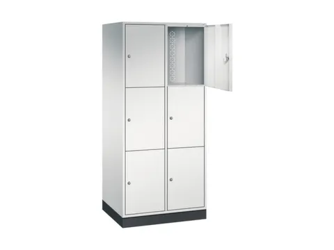 grootvolume-lockersysteem,RAL 7035,HxBxD 1950x820x600mm,2x3vakken