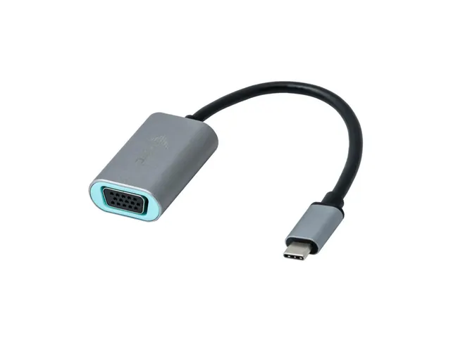 i-tec Metal C31METALVGA60HZ, 0,15 m, USB Type-C, VGA (D-Sub), Mannelij