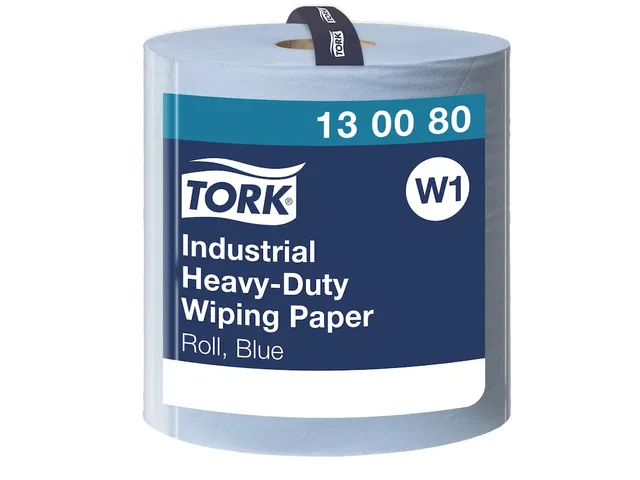 Poetspapier Tork 130080 W1 Heavy-Duty Premium 3-laags 750 vel blauw